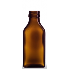 Butelka płaska 100 ml fi 28 (10 szt.)
