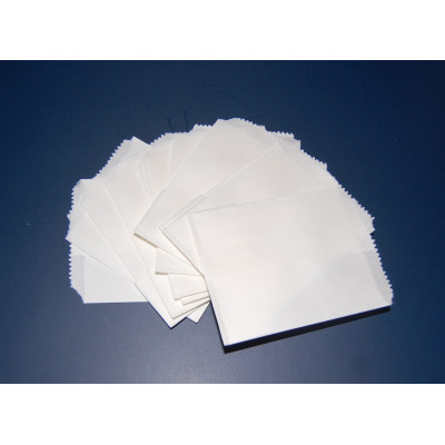 Torebka papierowa płaska biała "4" 7x10 (100 szt.)