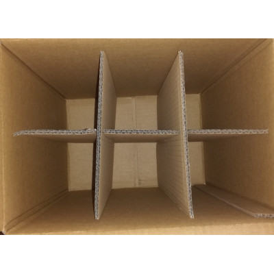 Pudło kartonowe klapowe z przegródką na 12 komór