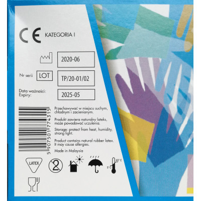 Rękawice lateksowe diagnostyczne r. "S" (100 szt.)