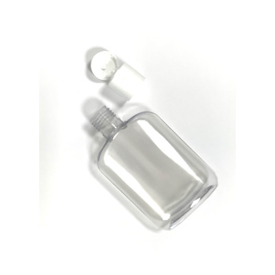 Butelka PET bezbarwna 200 ml fi 28 z białą nakrętką